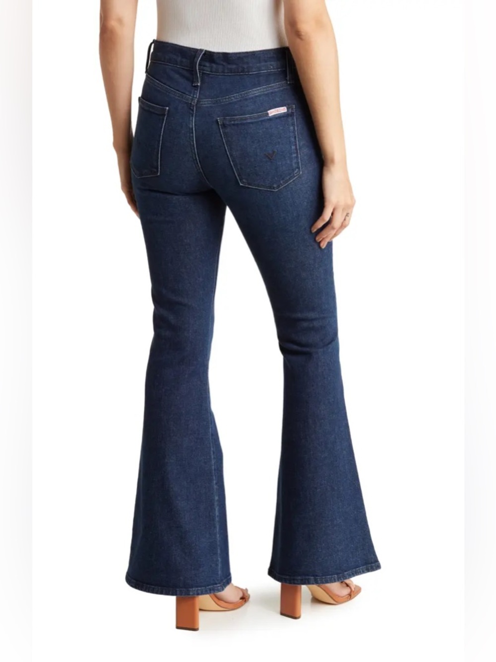 Hudson Heidi High Rise Flare Leg Jeans Dark Wash Denim Women’s 29 - Picture 7 of 7